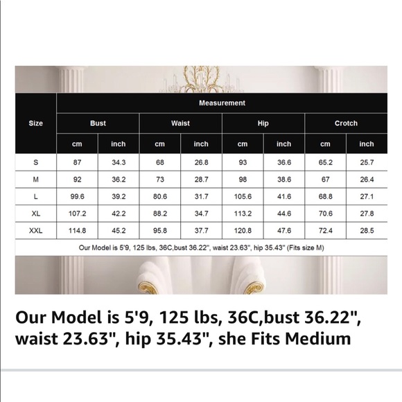 White bodysuit garter lingerie - Picture 5 of 5